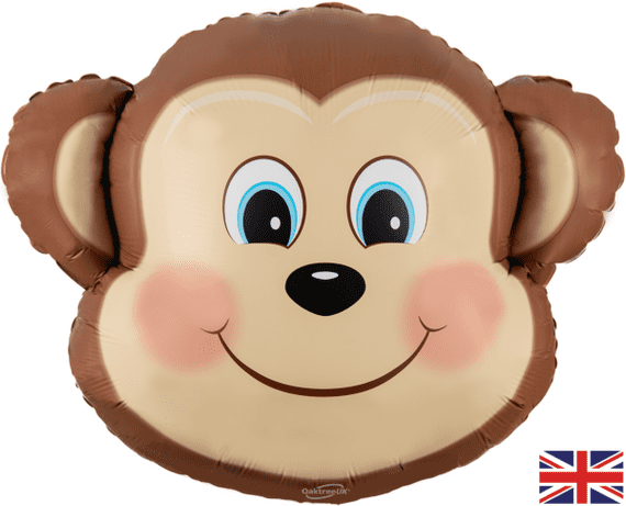 Oaktree Cute Monkey Foil Balloon | Wholesale Foil Balloons