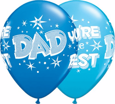Dad You're The Best (Assortment) - 11 Inch Balloons 25pcs