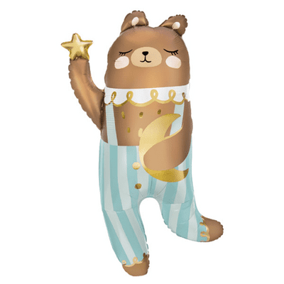 Dancing Teddy Bear Large Foil Balloon 1pc (PartyDeco 41