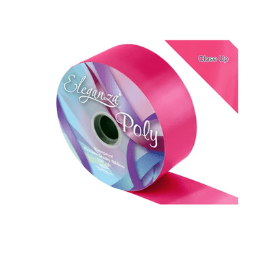 Deep Cerise Poly Ribbon 50mm x  91m (Eleganza) 1pc