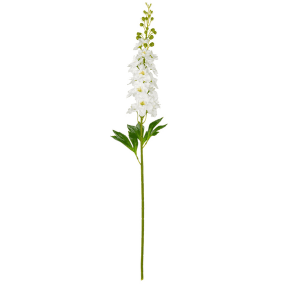 Delphinium Stem White 88cm | Eleganza Artificial Flowers