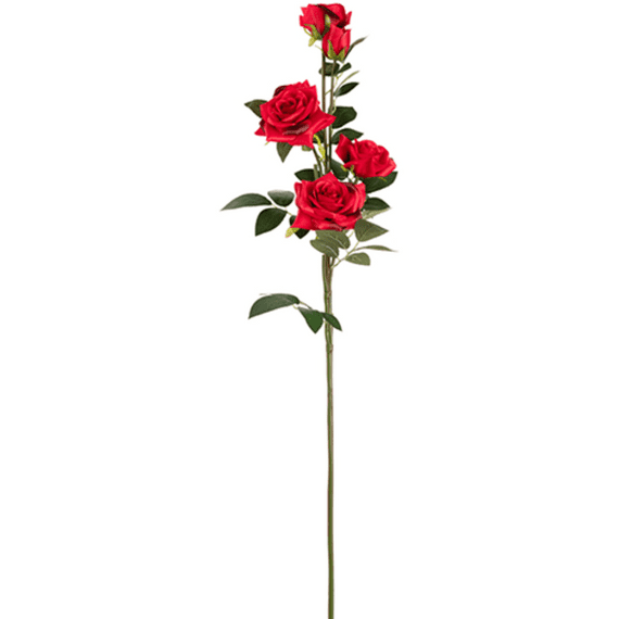 Red Diana Rose Spray 91cm | Eleganza Artificial Flowers