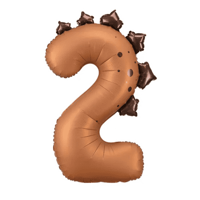 Dinosaur Number 2 Balloon - 36