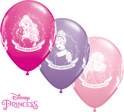 Disney Princess Birthday Balloons - 11 Inch Balloons (25pcs)