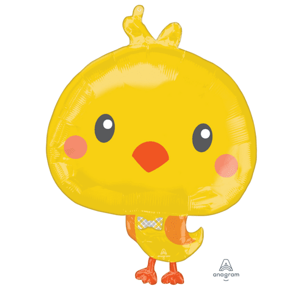 Large Easter Chicky Foil Balloons | Free Delivery available
