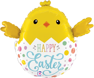 Easter Egg Chick Large Foil Balloon (24