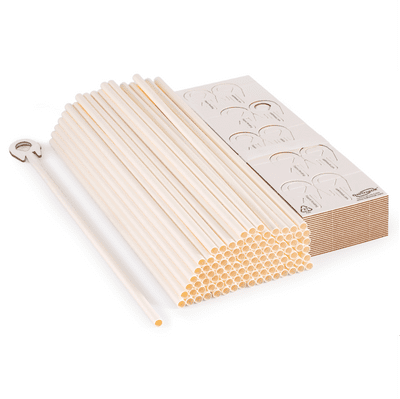 Eco Balloon Sticks 100pcs (Paper 2-Piece)