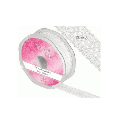 Eleganza Lace Georgian White 27mm x 10m (Eleganza) 1pc