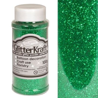 Emerald Green GlitterKraft Powder 100g