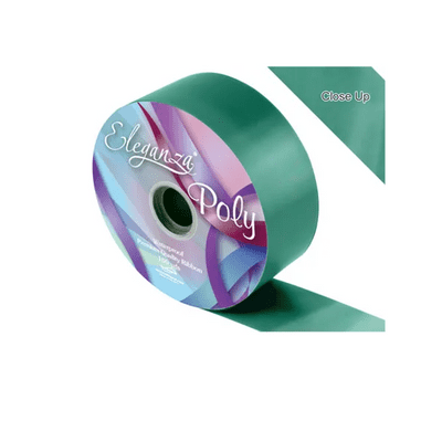 Emerald Green Poly Ribbon 50mm x  91m (Eleganza) 1pc