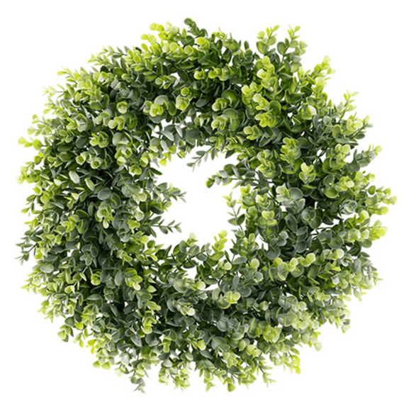 Forest Green Eucalyptus Wreath 50cm | Eleganza Artificial Flowers