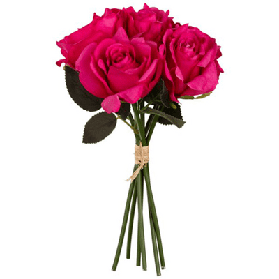 Eugenie Rose Bunch (Dark Pink) 30cm (Eleganza) 1pc