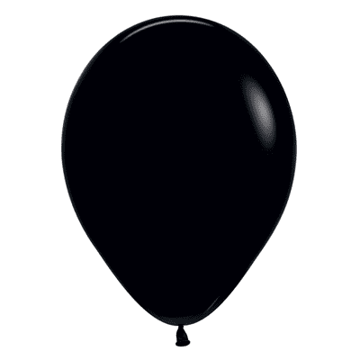 Fashion Black 12 inch Balloons - Sempertex 12