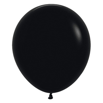 Fashion Black 18 inch Balloons - Sempertex 18