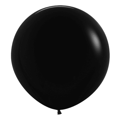 Fashion Black 24 inch Balloons - Sempertex 24