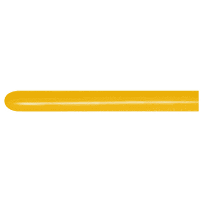 Fashion Honey Yellow 260 Balloons (Nozzle Up) - Sempertex 260 Balloons 50pcs