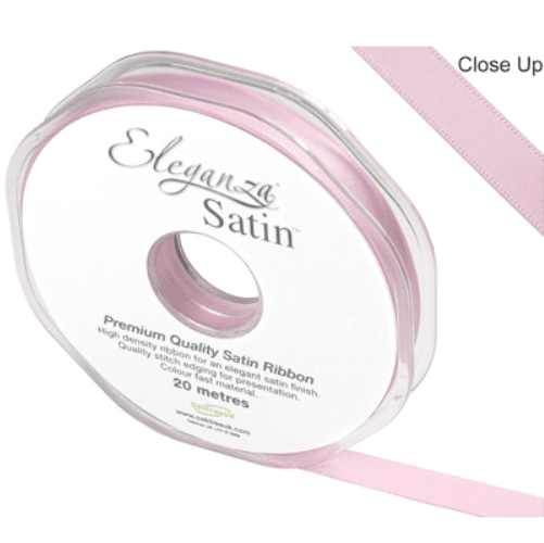 Fashion Pink Double Faced Satin Ribbon 10mm x 20m | Free Delivery