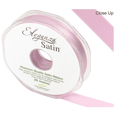 Fashion Pink Double Faced Satin Ribbon 15mm x 20m (Eleganza) 1pc