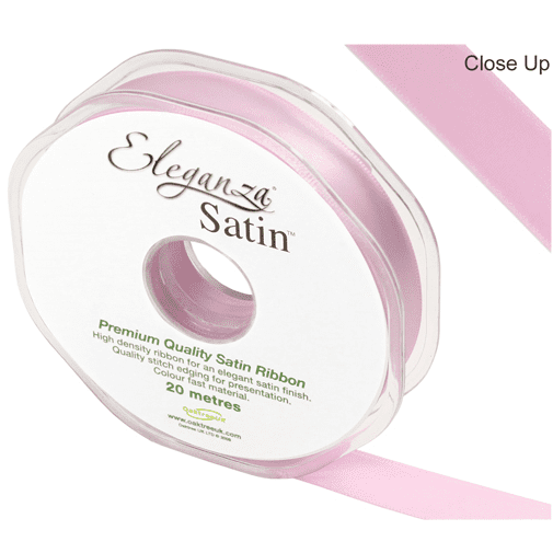 Fashion Pink Double Faced Satin Ribbon 15mm x 20m | Free Delivery