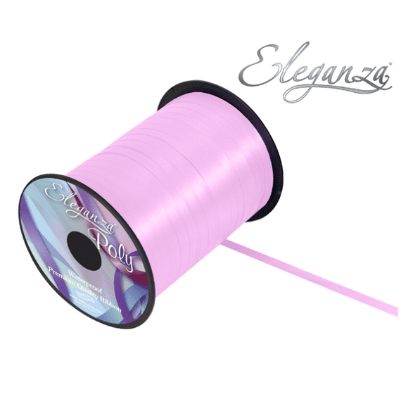 Eleganza Fashion Pink Balloon Ribbon - 500 yard x 5mm curling ribbon for balloons.