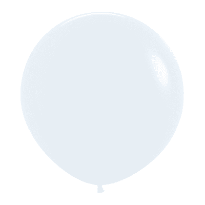 Fashion White 24 inch Balloons - Sempertex 24
