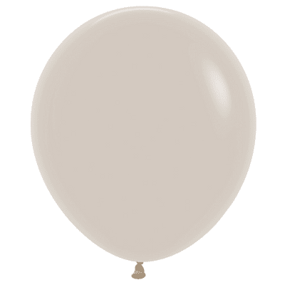 Fashion White Sand 18 inch Balloons - Sempertex 18