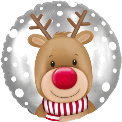 Festive Reindeer Foil Balloon (18
