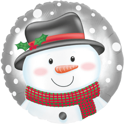 Festive Snowman Foil Balloon (18
