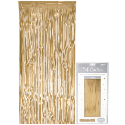 Foil Door Curtain - Matte Metallic Gold (0.90m x 2.40m)
