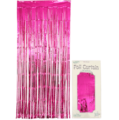 Foil Door Curtain - Metallic Fuchsia (0.90m x 2.40m)