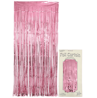 Foil Door Curtain - Metallic Light Pink (0.90m x 2.40m)