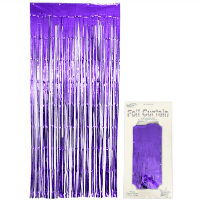 Foil Door Curtain - Metallic Purple (0.90m x 2.40m)