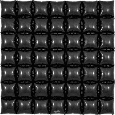 Foil Waffle Panel - Black (36