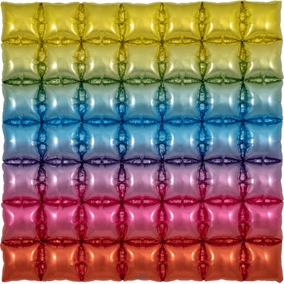 Foil Waffle Panel - Rainbow (36