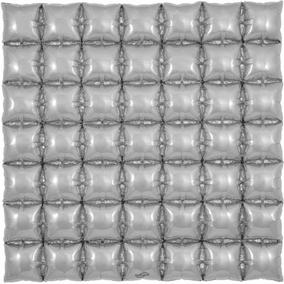 Foil Waffle Panel - Silver (36