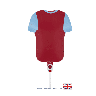 Football Shirt Blue Claret Foil Balloon (11
