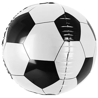 Football Sphere Foil Balloon 1pc (PartyDeco 16