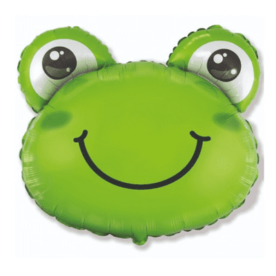 Frog Head Large Foil Balloon 1pc (Flexmetal 27