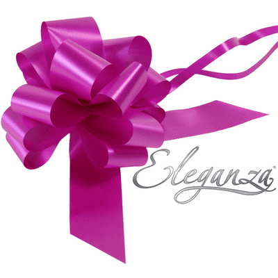 Fuchsia Pull Bow 50mm Poly (Eleganza Pullbow) 20pc