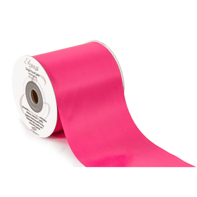 Fuchsia Single Faced Sash Ribbon 100mm x  50m (Eleganza) 1pc