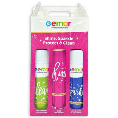 Gemar Shine Sparkle Protect & Clean Spray Set 1pc