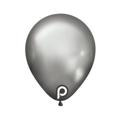 Glam Silver 5 inch Balloons - Prima 5