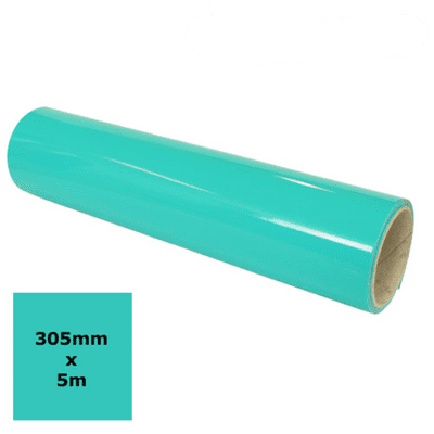 Gloss Vinyl - Aqua Green 5m roll - Ritrama 305mm