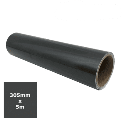 Gloss Vinyl - Charcoal 5m roll - Ritrama 305mm