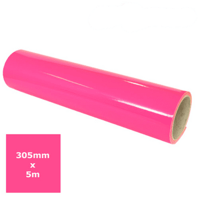 Gloss Vinyl - Hot Pink 5m roll - DeTape 305mm
