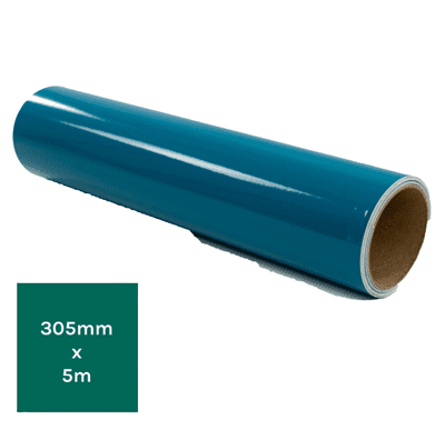 Gloss Vinyl - Turquoise 5m roll - Ritrama 305mm