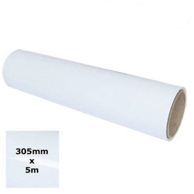 Gloss Vinyl - White 5m roll - Ritrama 305mm