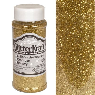 Gold GlitterKraft Powder 100g