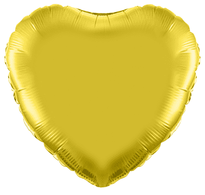 Gold Heart Foil Balloon (18