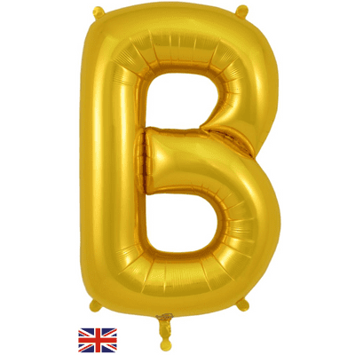 Gold Letter B Balloon - Foil Letter Balloon 1pc (34